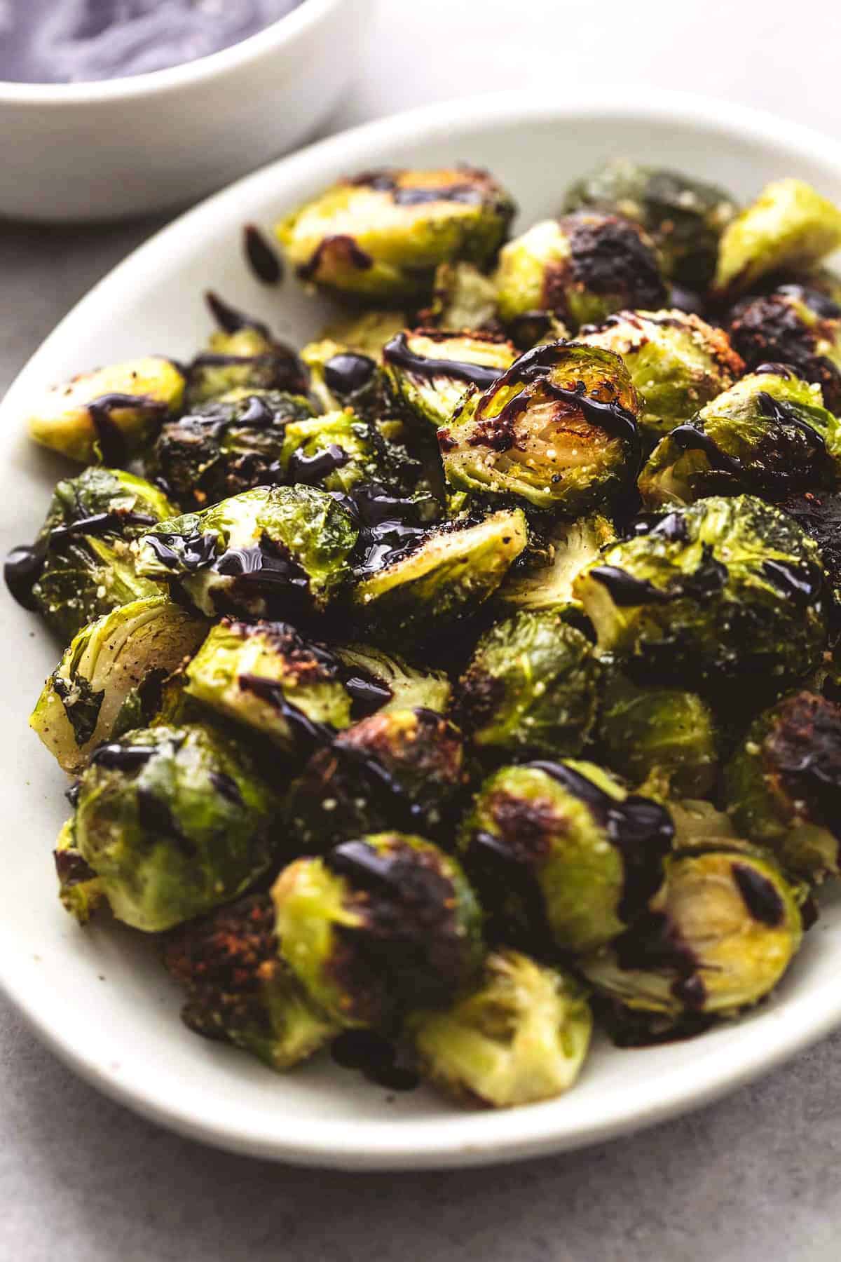 Roasted Brussels Sprouts with Balsamic Glaze (6 oz)